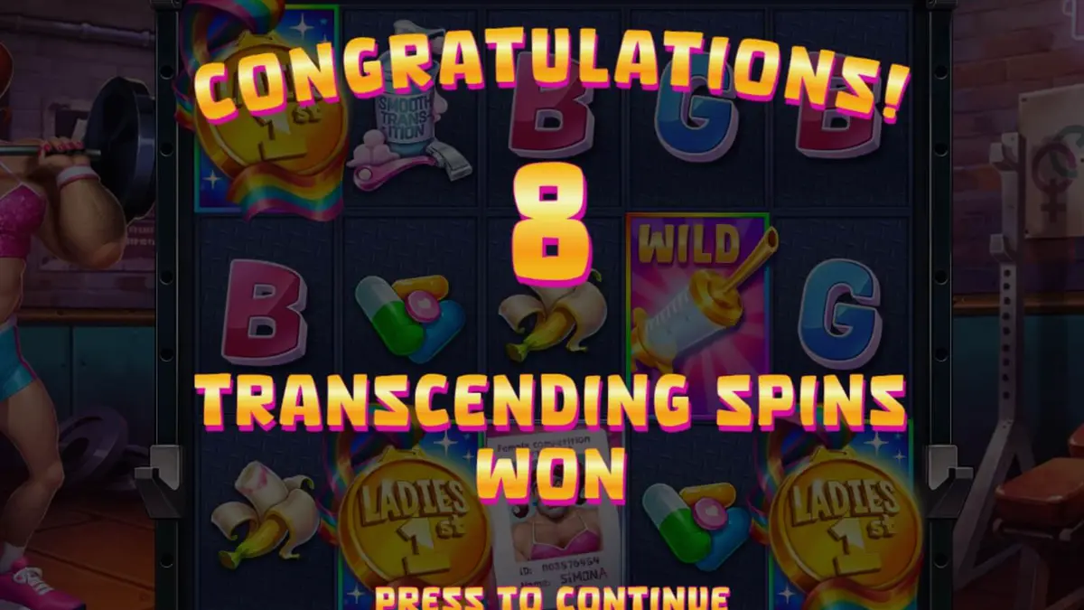 Tampilan visual slot Transformers dengan gaya neon-noir dan karakter utama Brosephine.